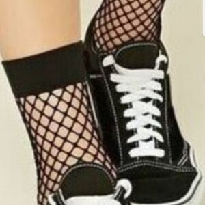 Black Fishnet Ankle Socks